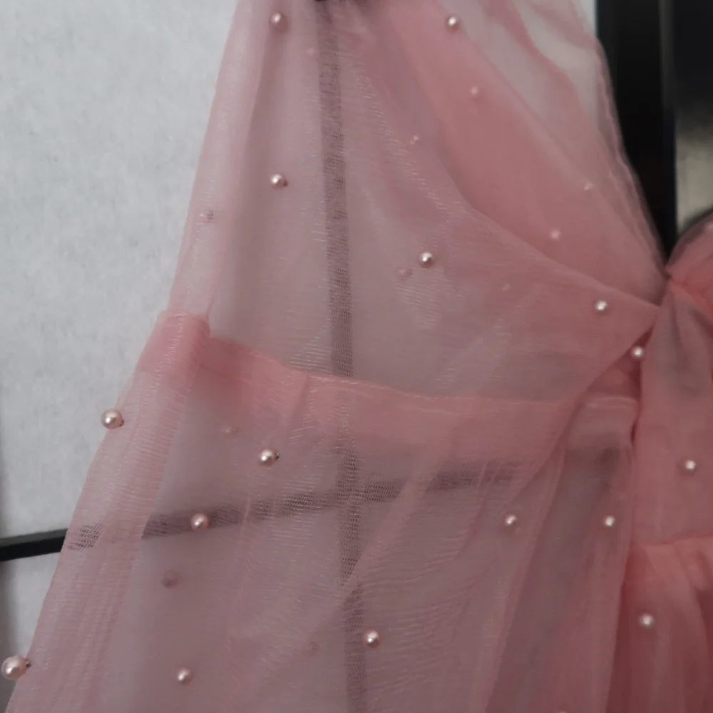 Flowy Pink Maternity Photo Shoot Dress Size XL - Picture 8 of 13